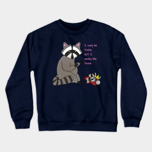 Self Love Raccoon Crewneck Sweatshirt